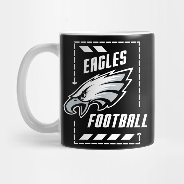 EAGLES FOOTBALL white by Aldyz